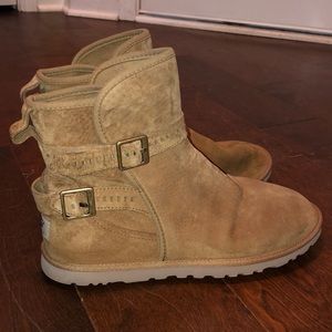 Ugg booties with buckles